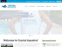 Tablet Screenshot of crystalaquatics.com